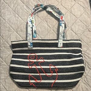 Vera Bradley Striped Anchor Tote Bag